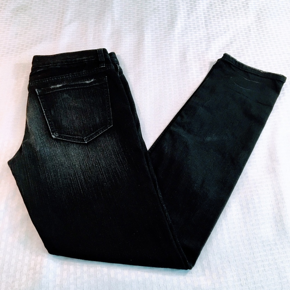 Banana Republic Heritage Distressed Black Jeans